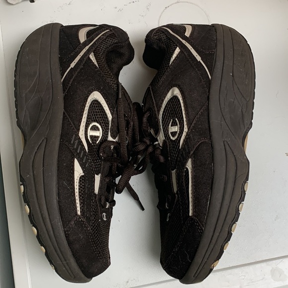 Champion sneakers chocolate brown cream womens size 8 tone fit shape ups vintage - Picture 5 of 11